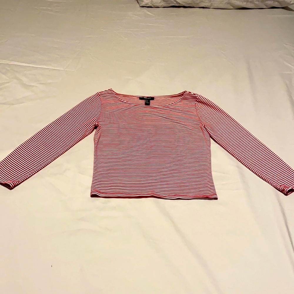 Stripe Three-Quarter-Sleeve shirt